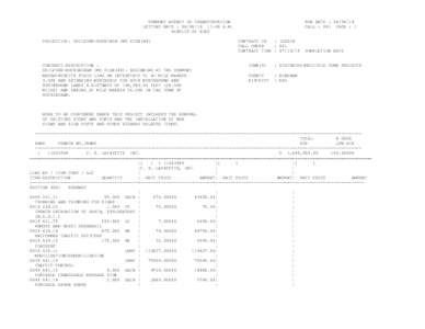 VERMONT AGENCY OF TRANSPORTATION LETTING DATE : [removed]:00 A.M. RESULTS OF BIDS PROJECT(S): GUILFORD-ROCKINGH IMG SIGN(44)  CONTRACT DESCRIPTION :