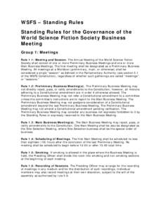 Dilatory motions and tactics / United States Constitution / Standing Rules of the United States Senate /  Rule XXII / Public law / Separation of powers / Standing Rules of the United States Senate /  Rule XV / Standing Rules of the United States Senate / Government / Worldcon