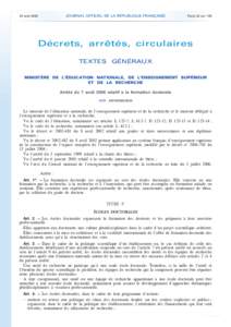 .  JOURNAL OFFICIEL DE LA RÉPUBLIQUE FRANÇAISE 24 août 2006