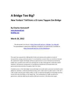 New York State Thruway Authority / Tappan Zee Bridge / Interstate 287 / New York State Thruway / E-ZPass / Interstate 87 / Toll road / New York state public-benefit corporations / George Washington Bridge / New York / Interstate Highway System / Toll roads in the United States