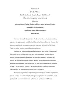 The role of securitization in our nation’s interlinked facilities for taking on and distributing credit risk is an important one, and when done correctly, securitization contributes to sustainable growth by improving m