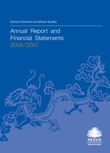 School of Oriental and African Studies  Annual Report and Financial Statements[removed]