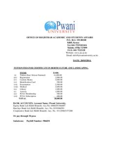 Kilifi / Kilifi District / Academic term