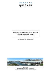 Business / National Do Not Call Registry / National Do Not Call List / Telephone Preference Service / Do Not Call Register / Caller ID / Direct marketing associations / Call centre / Direct marketing / Telemarketing / Telephony / Marketing