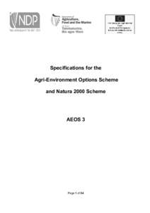 Specifications for the Agri-Environment Options Scheme and Natura 2000 Scheme AEOS 3