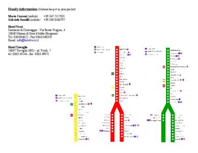 Handy information (Always keep it in your pocket) Mario Cassani (mobile) Gabriele Santilli (mobile) +[removed] +[removed]