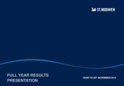 FULL YEAR RESULTS PRESENTATION