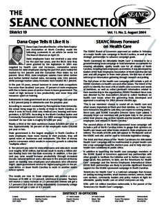 THE  SEANC CONNECTION District 19  Vol. 11, No. 2, August 2004