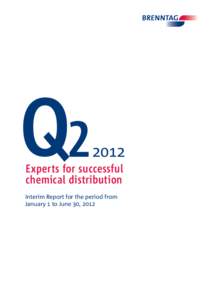 Q2[removed]Experts for successful chemical distribution