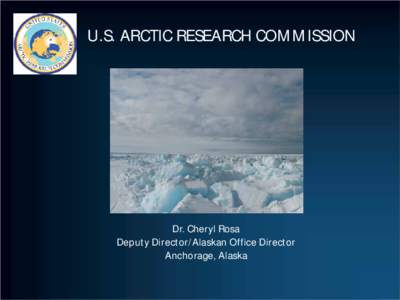 International relations / United States Arctic Research Commission / Arctic Ocean / Mead Treadwell / Alaska / Arctic policy of the United States / Arctic cooperation and politics / Extreme points of Earth / Physical geography / Arctic