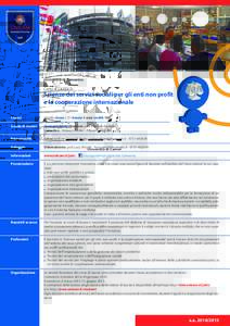 Università di Camerino Corso di Laurea in Scienze dei servizi sociali per gli enti non profit e la cooperazione internazionale Laurea