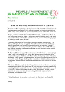 Press statement  www.people.ie 23 May 2012