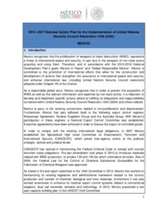 Microsoft Word - 1  National Action Plan for the  Implementation of UNSCR 1540_ENG Final.doc