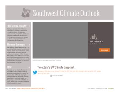 Southwest Climate Outlook New Mexico Drought 7  Eighty-six percent of New Mexico is