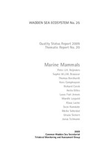 20 Marine Mammals   WADDEN SEA ECOSYSTEM No. 25