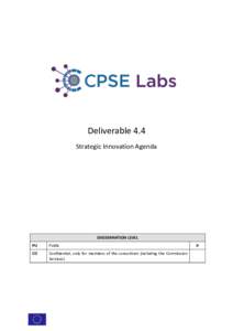 Deliverable 4.4 Strategic Innovation Agenda DISSEMINATION LEVEL PU