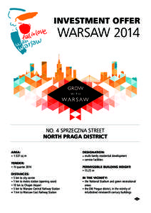 INVESTMENT OFFER  WARSAW 2014 NO. 4 SPRZECZNA STREET NORTH PRAGA DISTRICT