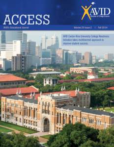 ®  Decades of College Dreams AVID’s Educational Journal