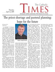 The Catholic  Thursday April 16, 2009  Times