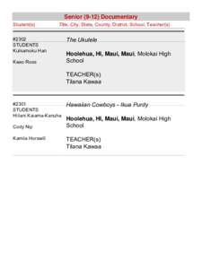 Maui County /  Hawaii / Hoolehua /  Hawaii / Geography of the United States / Molokai / Maui / Hawaii / Molokai Airport