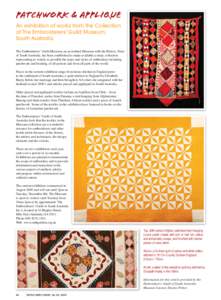 Blankets / Folk art / Quilt / Patchwork / Appliqué / Embroidery / Valerie Campbell-Harding / Textile arts / Needlework / Quilting