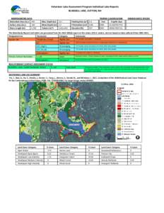 Volunteer Lake Assessment Program Individual Lake Reports BLAISDELL LAKE, SUTTON, NH MORPHOMETRIC DATA TROPHIC CLASSIFICATION