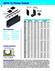 Z874-12 Perma-Trench  HDPE 12