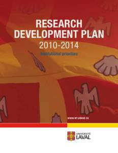 Research development planInstitutional priorities  www.vrr.ulaval.ca