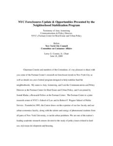 Microsoft Word - CityCouncil Foreclosure Hearing[removed]Final.doc