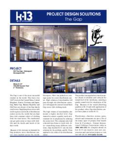 PROJECT DESIGN SOLUTIONS The Gap PROJECT OH The Gap - Groveport Groveport, OH