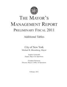 MMR Preliminary Fiscal 2011