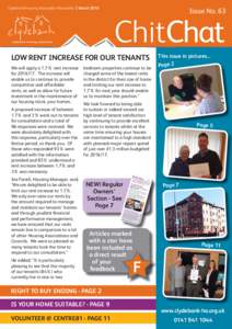 Clydebank Housing Association Newsletter MarchIssue No. 63 ChitChat Chit
