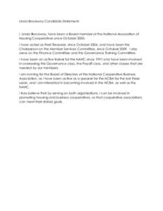 Microsoft Word - Linda Brockway candidate statement.docx