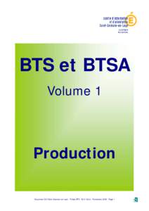 BTS et BTSA Volume 1 Production Document CIO Saint Germain en Laye - Fiches BTS - M.A. Hutin - Novembre[removed]Page 1