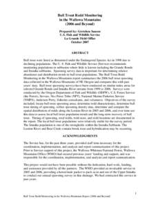 Oily fish / Salmonidae / Wallowa–Whitman National Forest / Imnaha River / Salmon / Brook trout / Trout / Lostine River / Chinook salmon / Fish / Eagle Cap Wilderness / Wild and Scenic Rivers of the United States