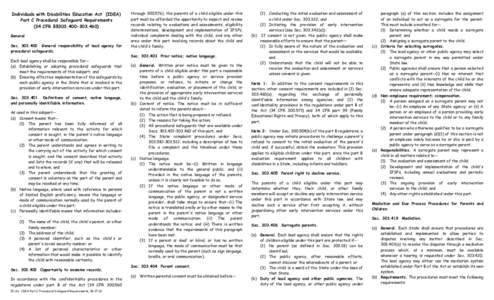 Microsoft Word - EI-3a, IDEA PART C Procedural Safeguards[removed]doc