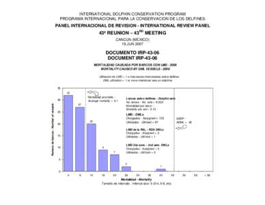 INTERNATIONAL DOLPHIN CONSERVATION PROGRAM PROGRAMA INTERNACIONAL PARA LA CONSERVACION DE LOS DELFINES PANEL INTERNACIONAL DE REVISION - INTERNATIONAL REVIEW PANEL  43ª REUNION – 43RD MEETING