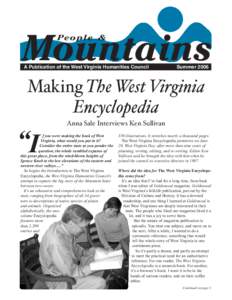 Mountains People & A Publication of the West Virginia Humanities Council  Summer 2006