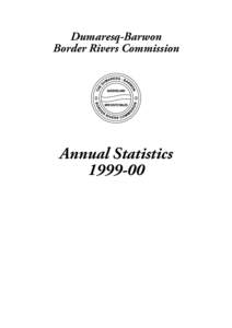 Dumaresq-Barwon Border Rivers Commission Annual Statistics[removed]