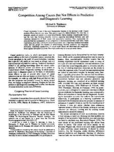 Copyright 2000 by the American Psychological Association, Inc[removed]S5.00 DOI: [removed][removed]Journal of Experimental Psychology: Learning, Memory, and Cognition 2000, Vol. 26. No. 1,53-76