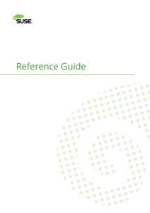 Reference Guide  Reference Guide: Open Build Service by Adrian Schröter, Frank Schreiner, Karsten Keil, and Stefan Knorr  Publication Date: 