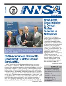 June[removed]Monthly News NNSA Briefs Global Initiative