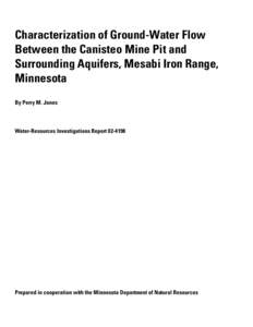Minnesota / Hydraulic engineering / Aquifers / Hydrogeology / Iron Range / Open-pit mining / MODFLOW / Groundwater / Mesabi Range / Geography of Minnesota / Water / Hydrology