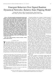 Emergent Behaviors over Signed Random Dynamical Networks: Relative-State-Flipping Model