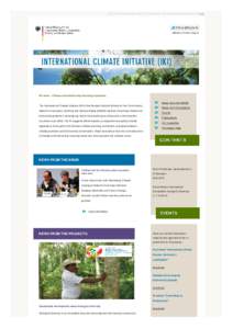 International Climate Initiative (IKI) | If this newsletter does not display correctly, please click here.  Website | Contact | Imprint IKI news – Climate and biodiversity financing in practice