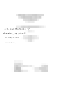 Methods and techniques for disruption-free network reconfiguration Laurent Vanbever  Thesis submitted in partial fulfillment of the requirements for