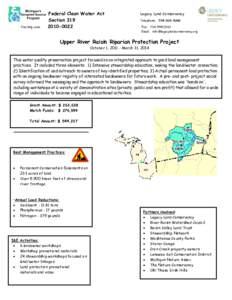 Upper River Raisin Riparian Protection Project