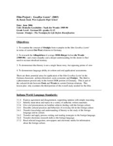 Microsoft Word - Goodbye Lenin Lesson Plan.doc