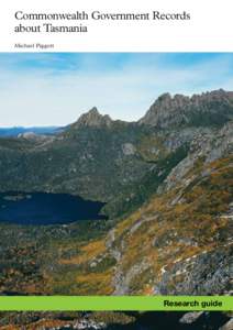 Commonwealth Government Records about Tasmania Michael Piggott Research guide