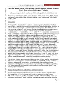 Office of Oceanic and Atmospheric Research / Glaciology / Arctic Ocean / Sea ice / Climate / Polar ice packs / National Oceanic and Atmospheric Administration / National Weather Service / Cryosphere / Physical geography / Earth / Arctic